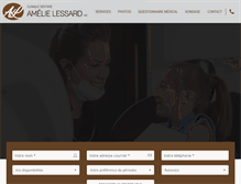 Tablet Screenshot of cliniquedentaireamelielessard.com